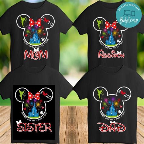 Disney Shirt Template